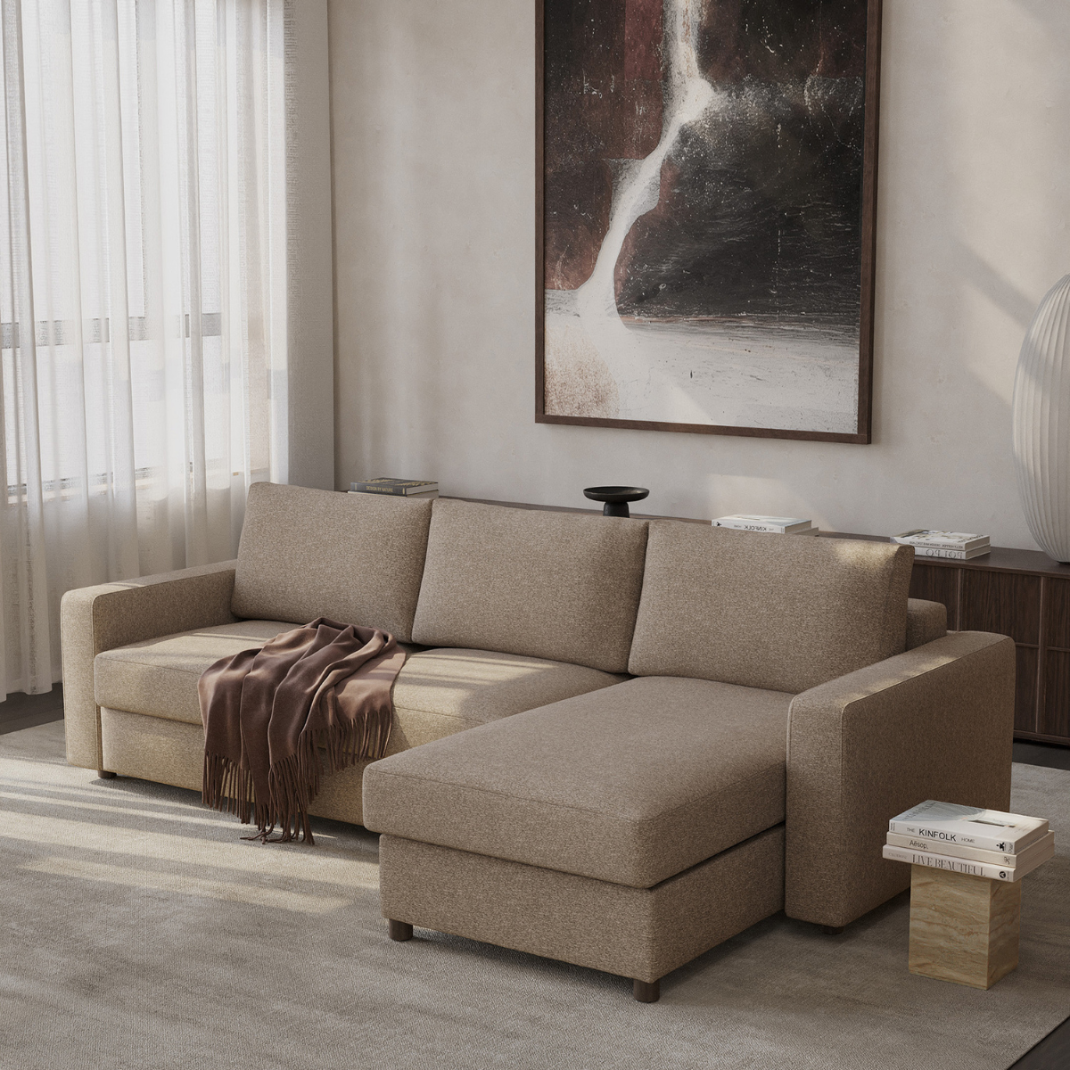 Neah Standard Arm Lounger Sleeper Sectional by Innovation Living at ZIN Home