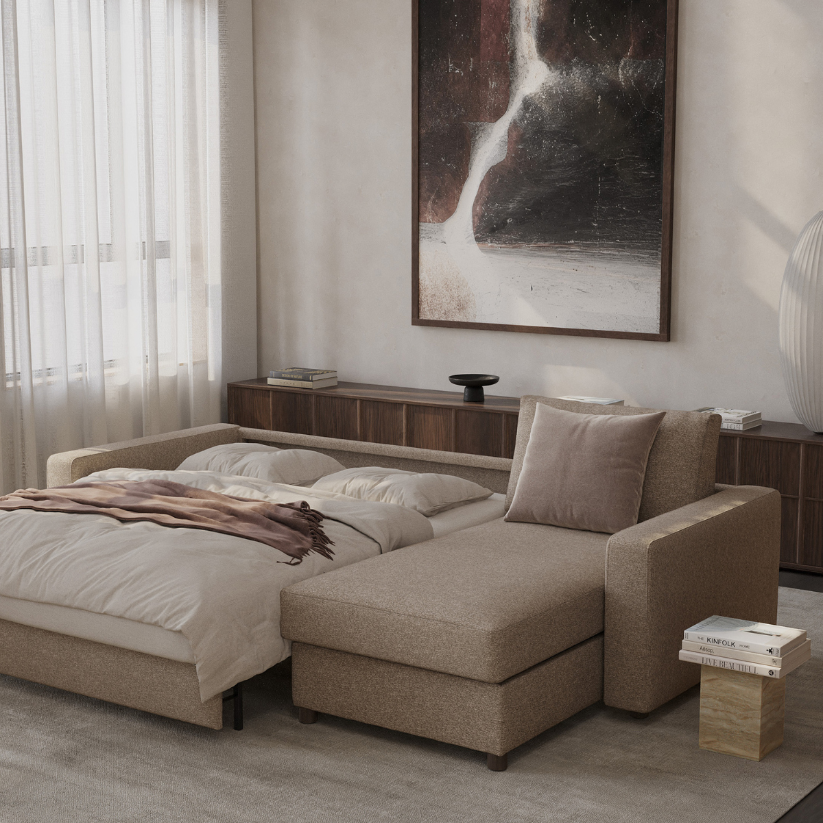 Neah Standard Arm Lounger Sleeper Sectional by Innovation Living at ZIN Home