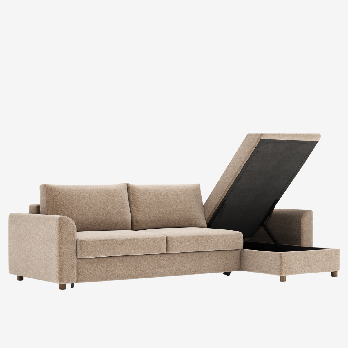 Neah Curved Arm Lounger Sleeper Sectional by Innovation Living at ZIN Home