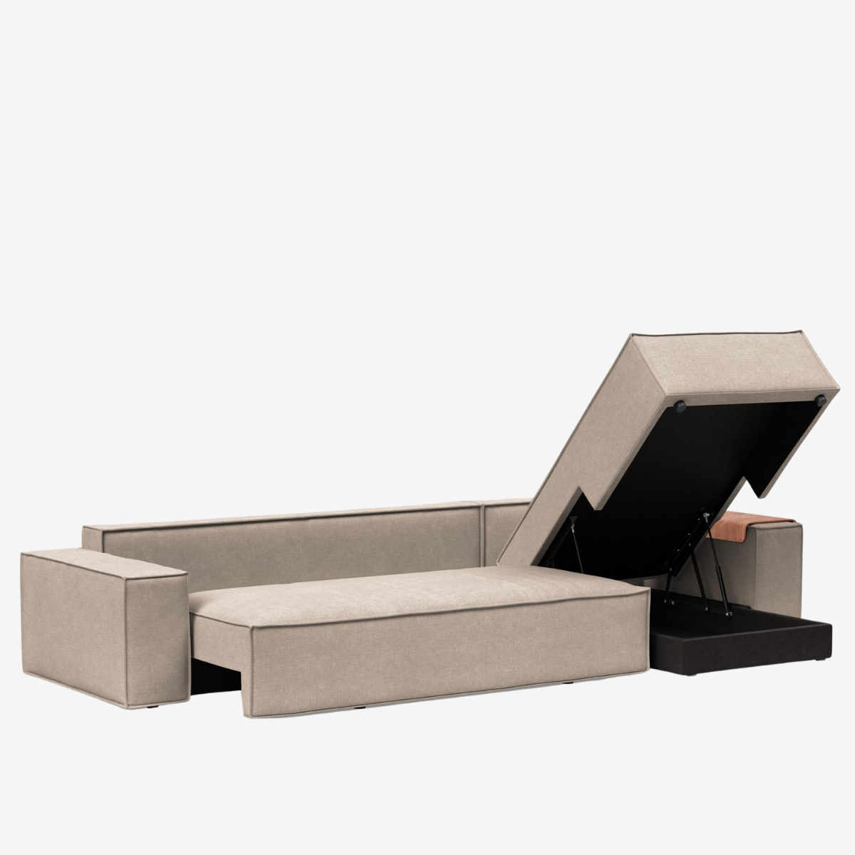 Newilla Sleeper Sectional with Wide Arms by Innovation Living at ZIN Home