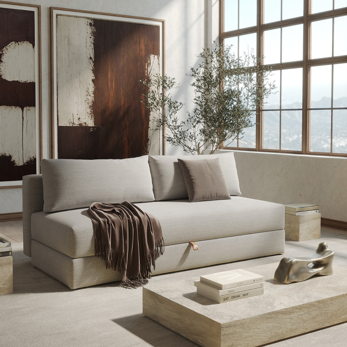 Osvald Queen Sleeper Sofa by Innovation Living at ZIN Home