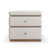 Milos Nightstand Almond Milk 28" by Caracole