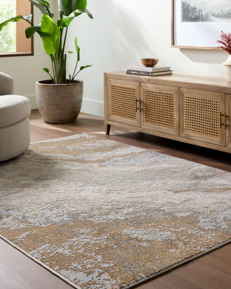 Impulse Cream/Tan Machine Woven Rug IPS-2319 - roomscene
