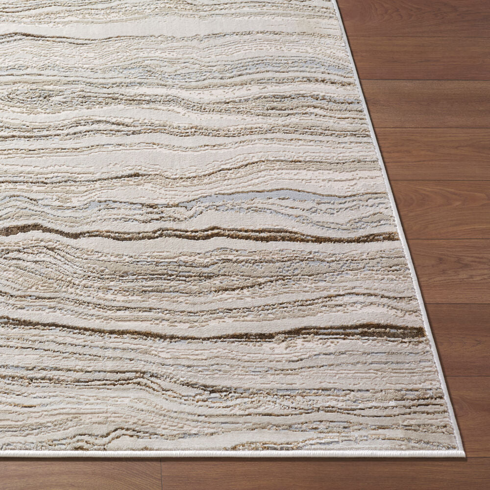 Impulse Cream/Tan Machine Woven Rug IPS-2322 - front