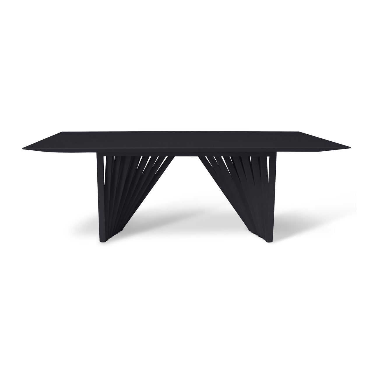 Modern Brazilian - Laguna - Wooden Top Dining Table - Ebano Frame