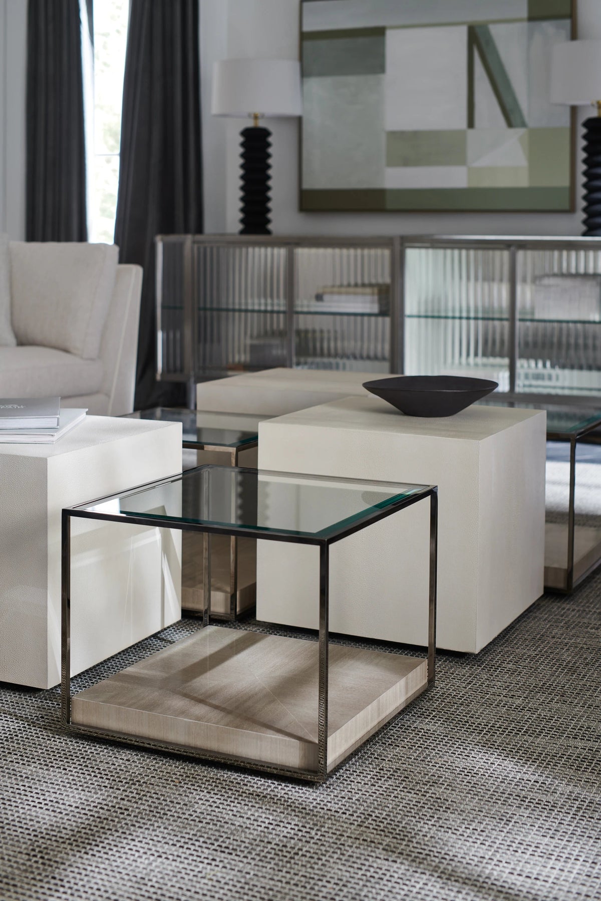 Solid Ground Almost Black Coffee Table 20" by Caracole - view 2