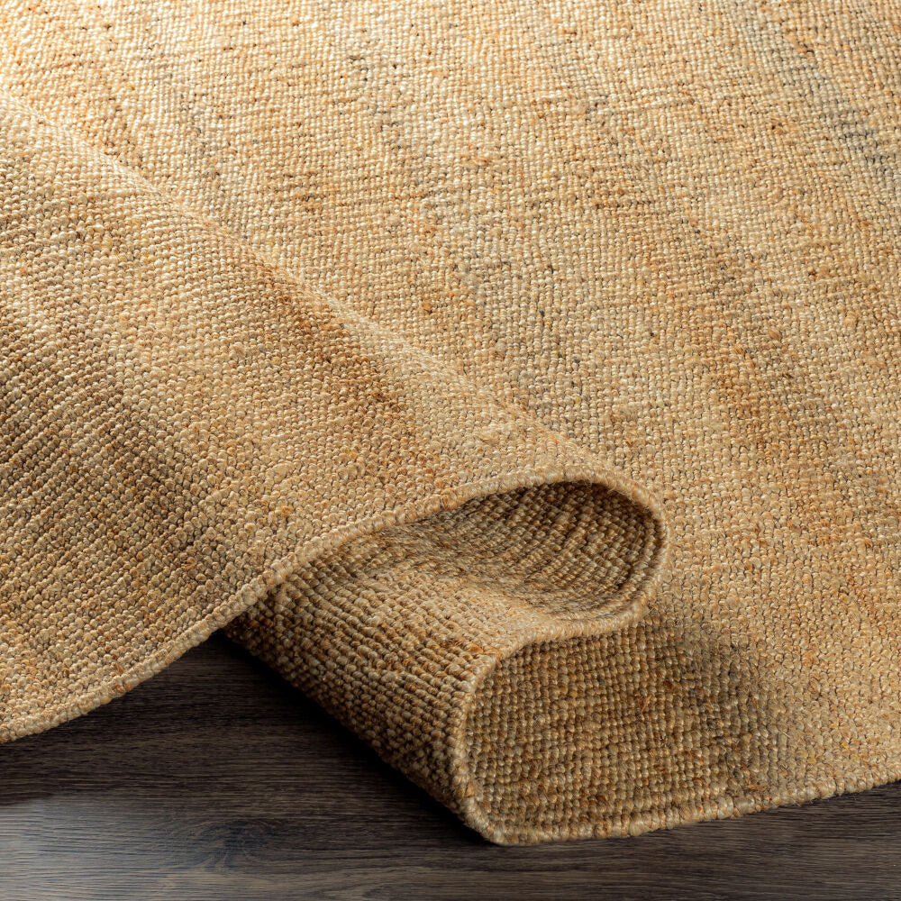 Jute Beige Handmade Rug - fold
