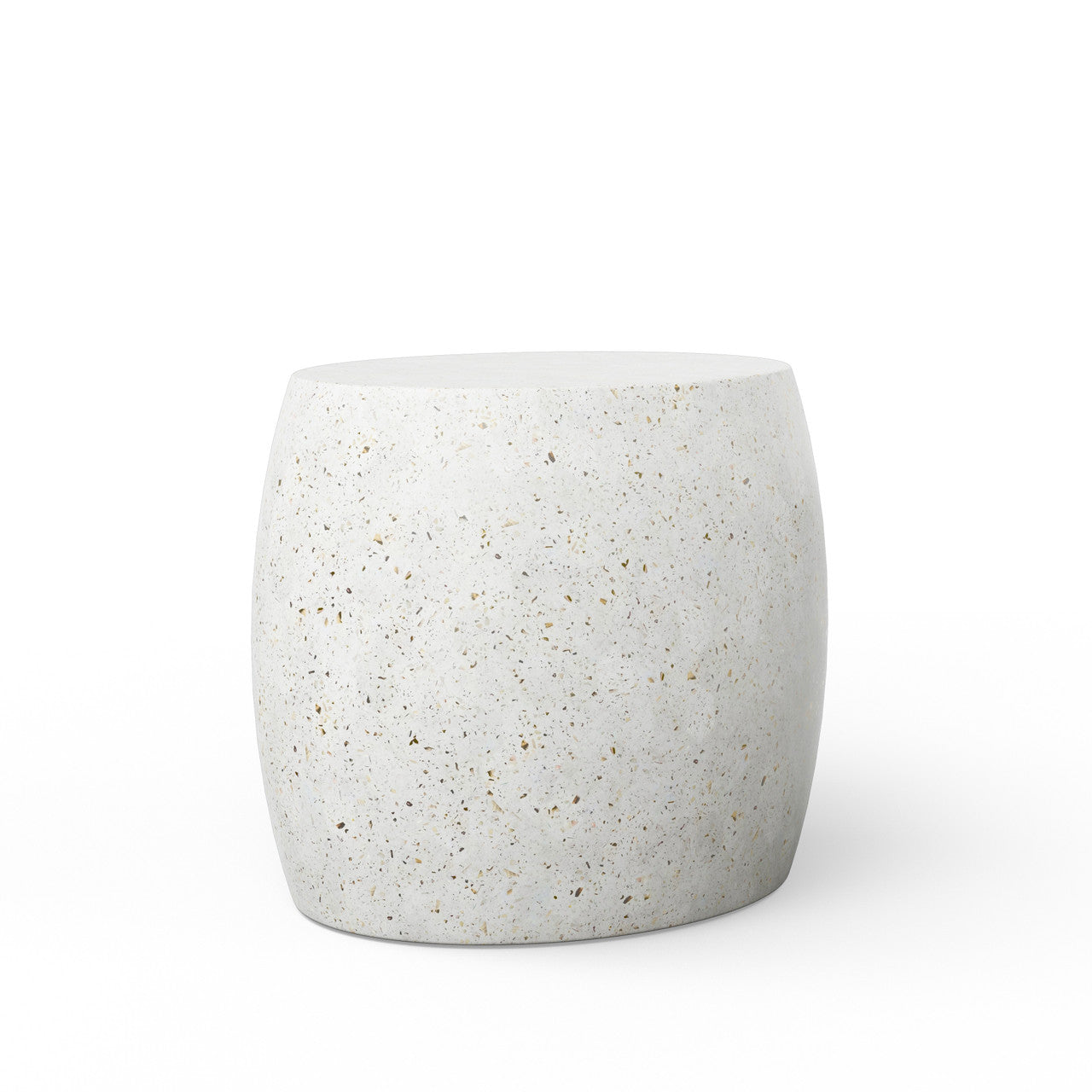 Mixx - Pebble End Table - Ivory Terrazzo