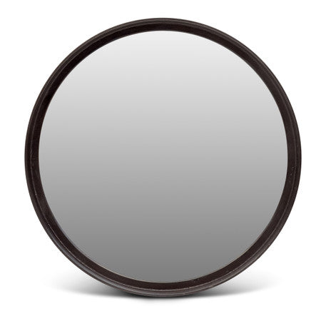 Elements Samar Round Mirror 23"Dia. - Raw Bronze