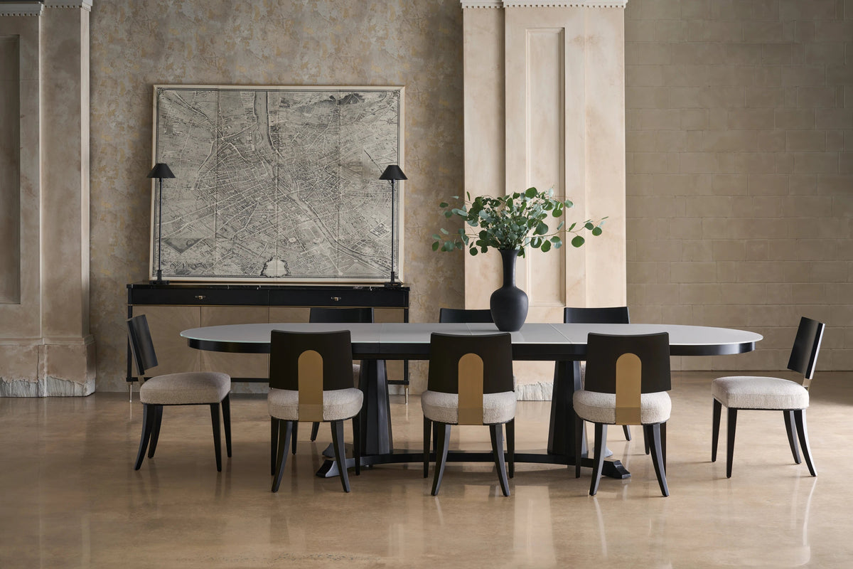 Bordeaux Almost Black Dining Table 90" by Caracole - view 2