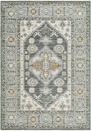 Jane Charcoal/Olive Machine Woven Rug - 5'3" x 7'