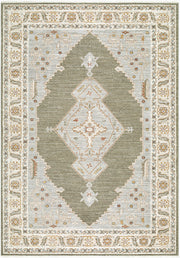 Jane Brown/Rust Machine Woven Rug - 5'3" x 7'