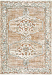 Jane Beige/Rust Machine Woven Rug JAA-2307 - 5'3" x 7'
