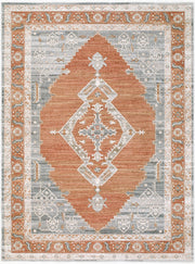 Jane Beige/Rust Machine Woven Rug JAA-2308 - 5'3" x 7'