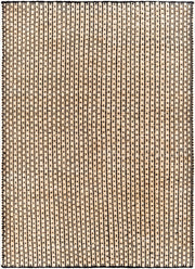 Jasmine Black/Light Beige Handmade Rug - 2' x 3'