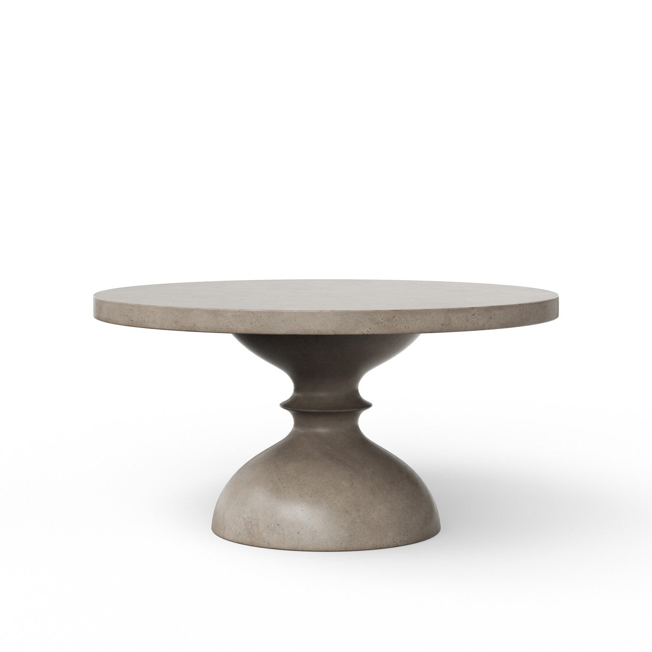 Mixx - Spindle 59" Round Dining Table - Dark Grey