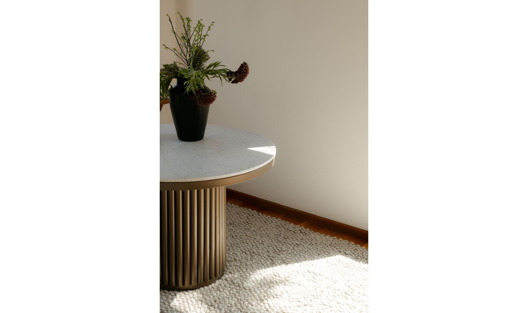 Tower Dining Table White Marble by Moe's Home Collection - view 6