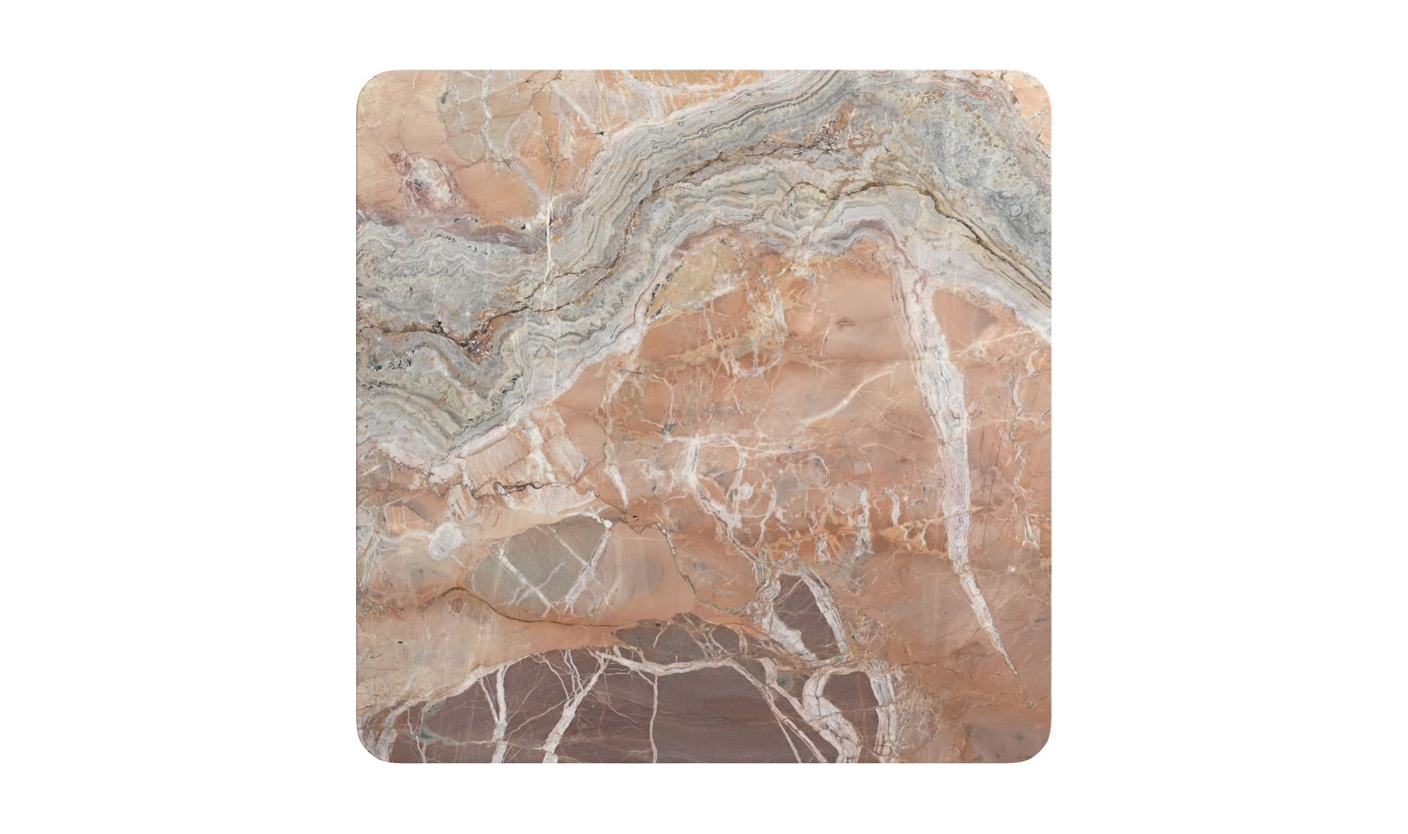 Segment Coffee Table Orange Levante Marble by Moe's Home Collection - view 10
