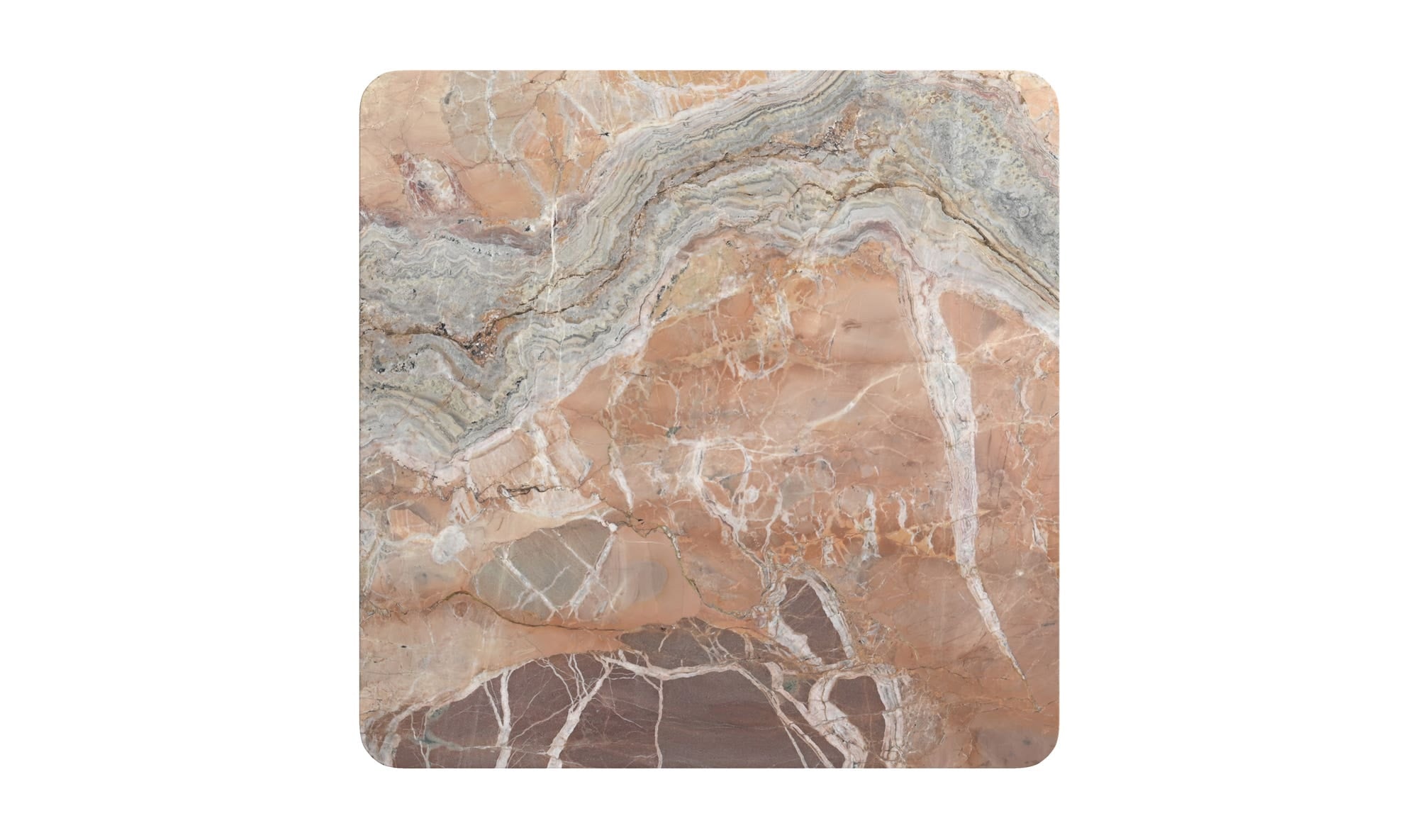 Segment Coffee Table Orange Levante Marble by Moe's Home Collection - view 14
