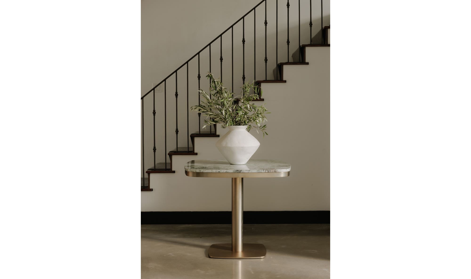 Celeste Cafe Table Green Onyx Marble by Moe's Home Collection - view 9