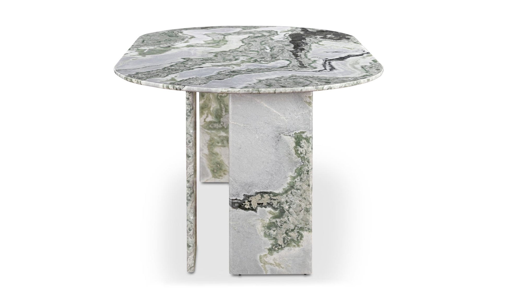 Celia Oval Dining Table Green Onyx Marble by Moe's Home Collection - view 9