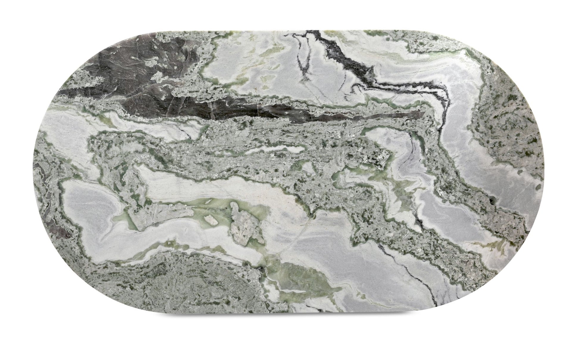 Celia Oval Dining Table Green Onyx Marble by Moe's Home Collection - view 11