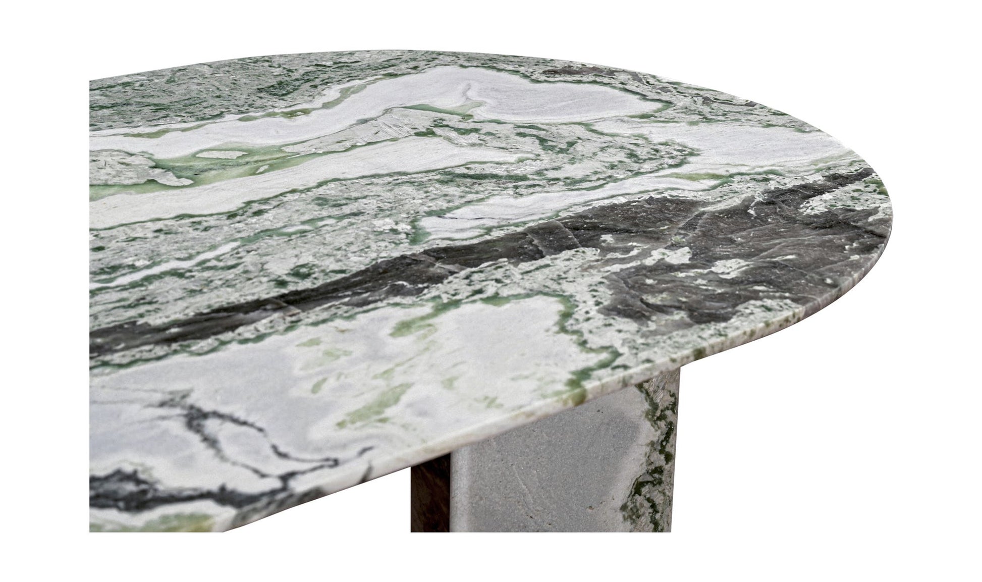 Celia Oval Dining Table Green Onyx Marble by Moe's Home Collection - view 12