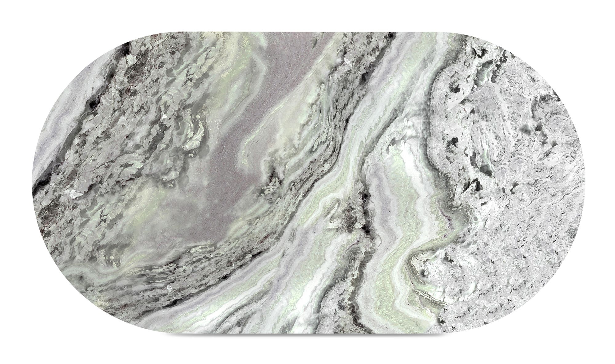 Celia Oval Dining Table Green Onyx Marble by Moe's Home Collection - view 13