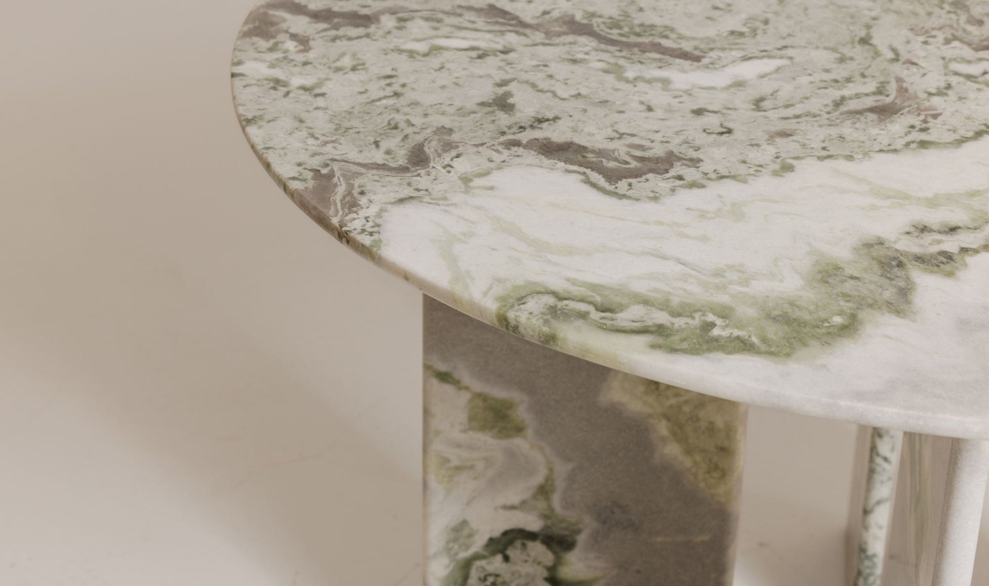 Celia Round Dining Table Green Onyx Marble by Moe's Home Collection - view 9