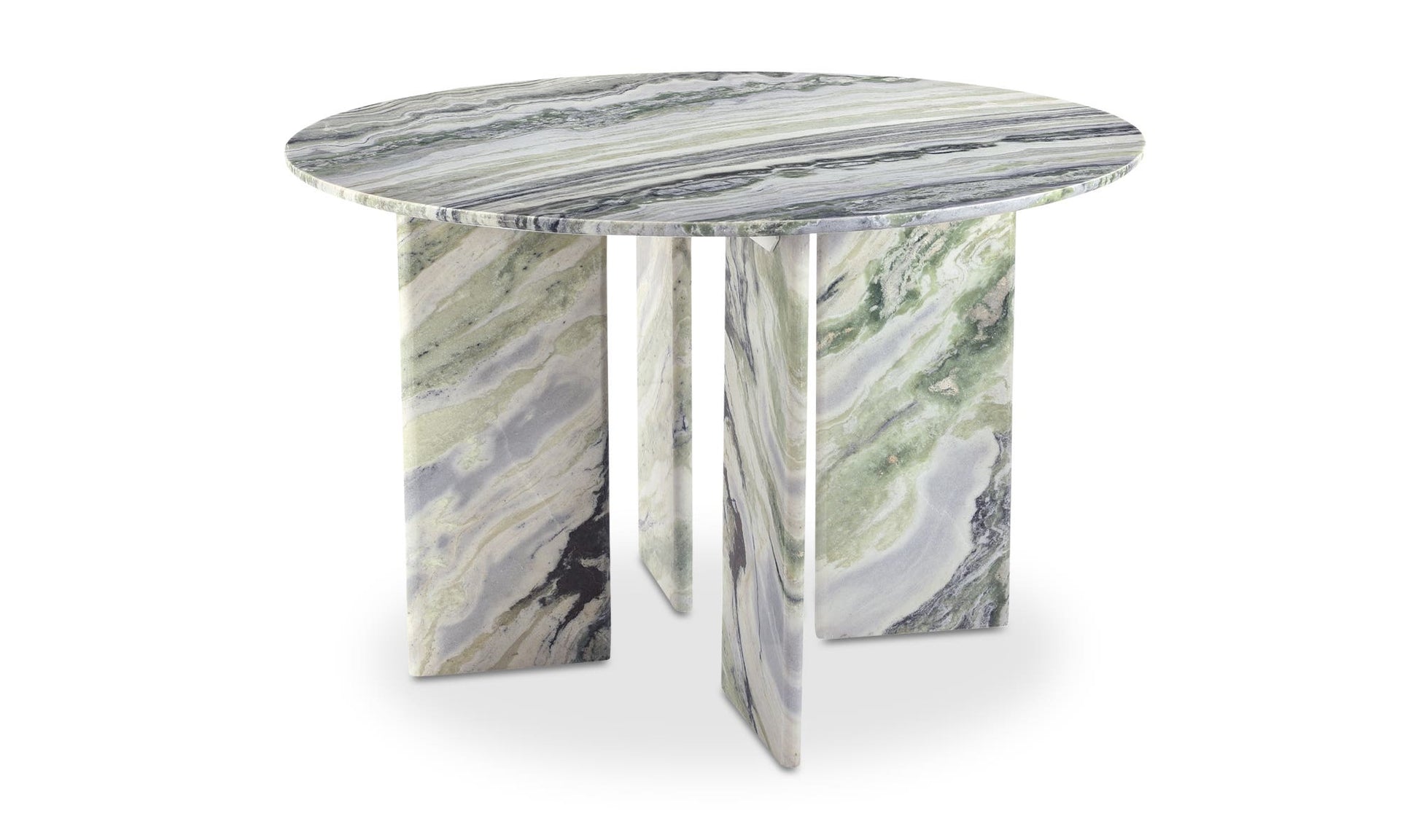 Celia Round Dining Table Green Onyx Marble by Moe's Home Collection - view 10