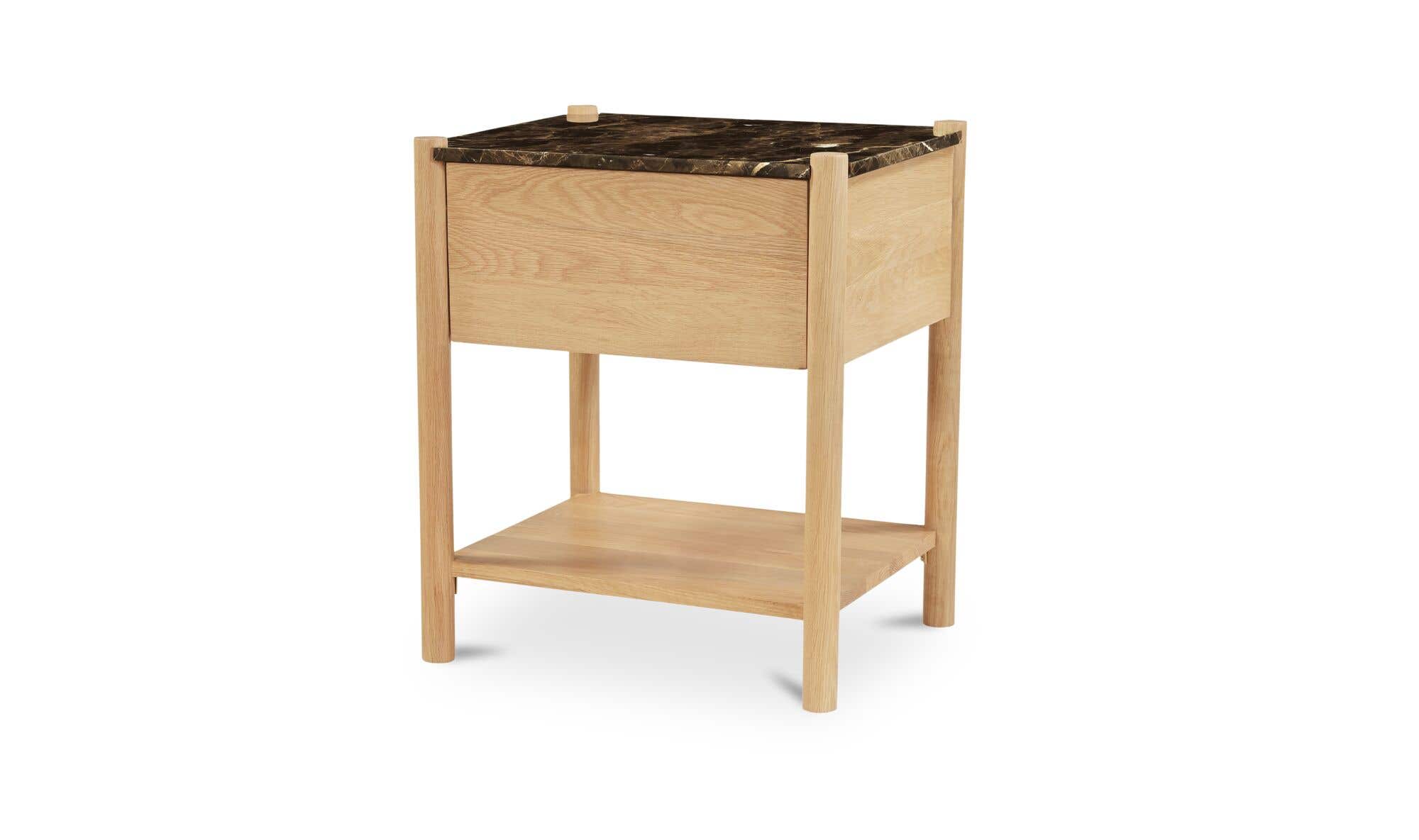 Elio Nightstand Dark Emperador Marble by Moe's Home Collection - view 13