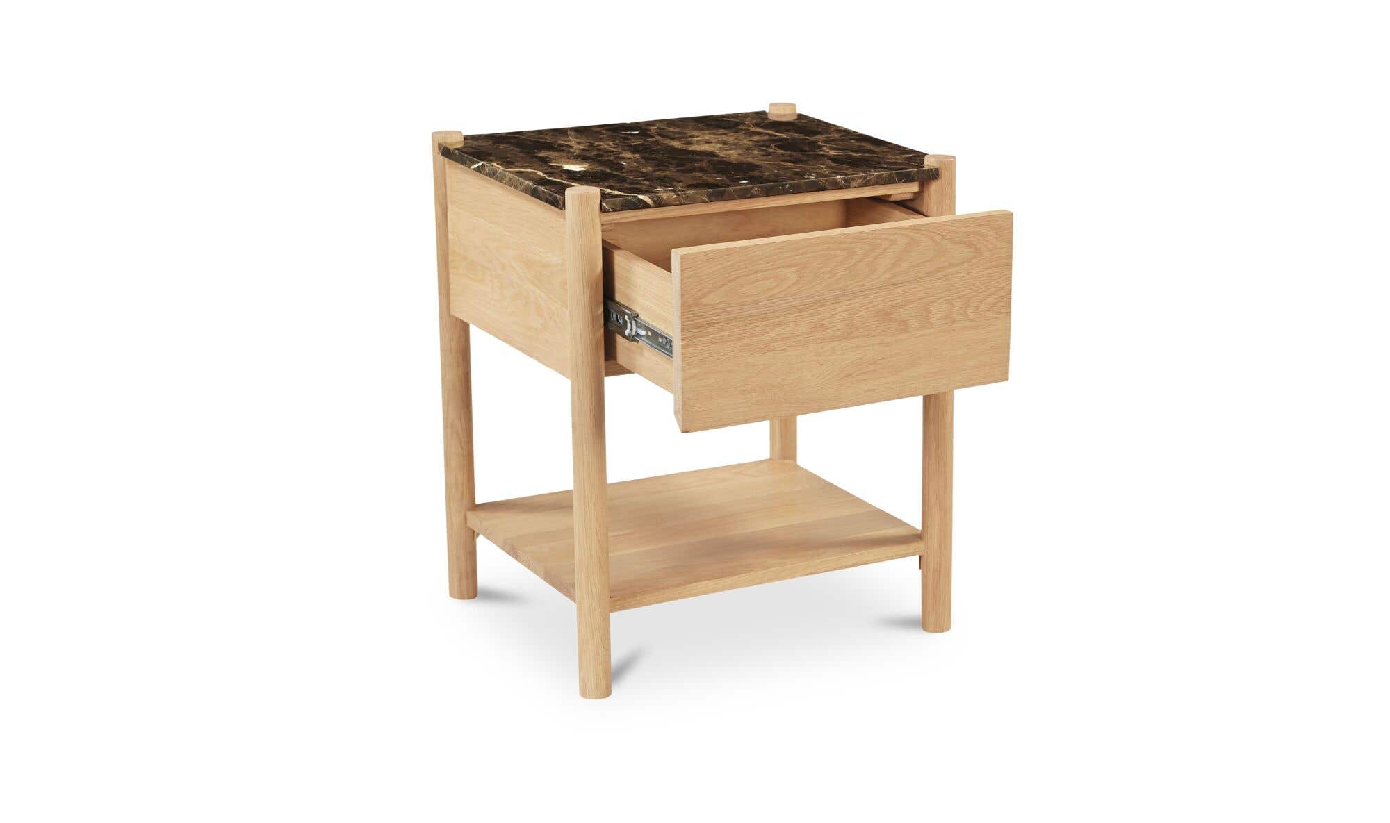 Elio Nightstand Dark Emperador Marble by Moe's Home Collection - view 7