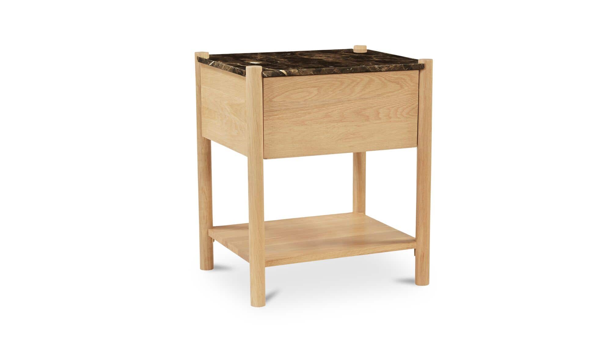 Elio Nightstand Dark Emperador Marble by Moe's Home Collection - view 6