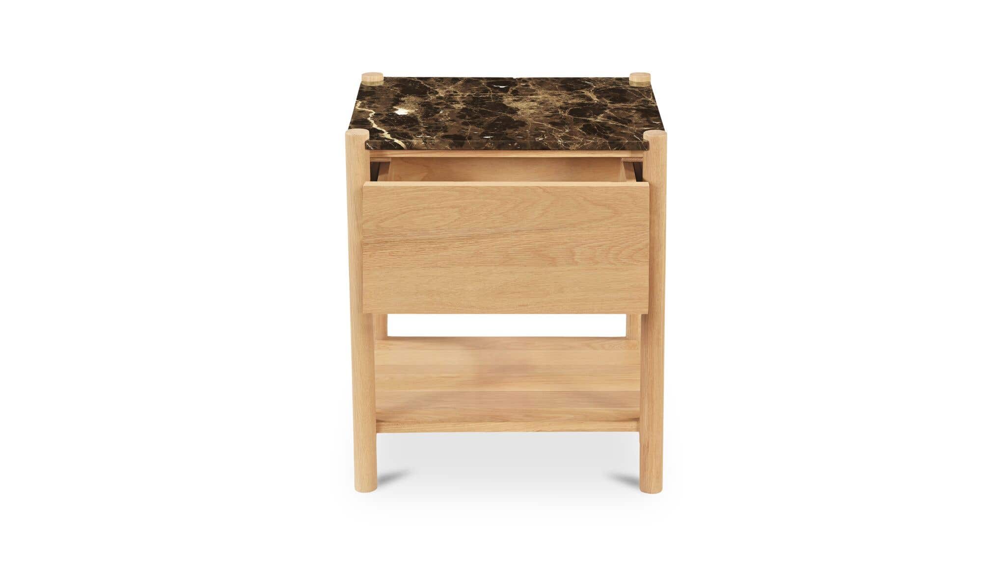 Elio Nightstand Dark Emperador Marble by Moe's Home Collection - view 5