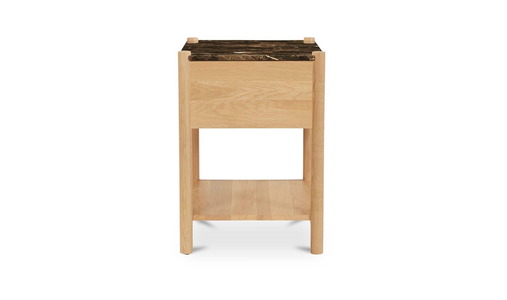 Elio Nightstand Dark Emperador Marble by Moe's Home Collection - view 11