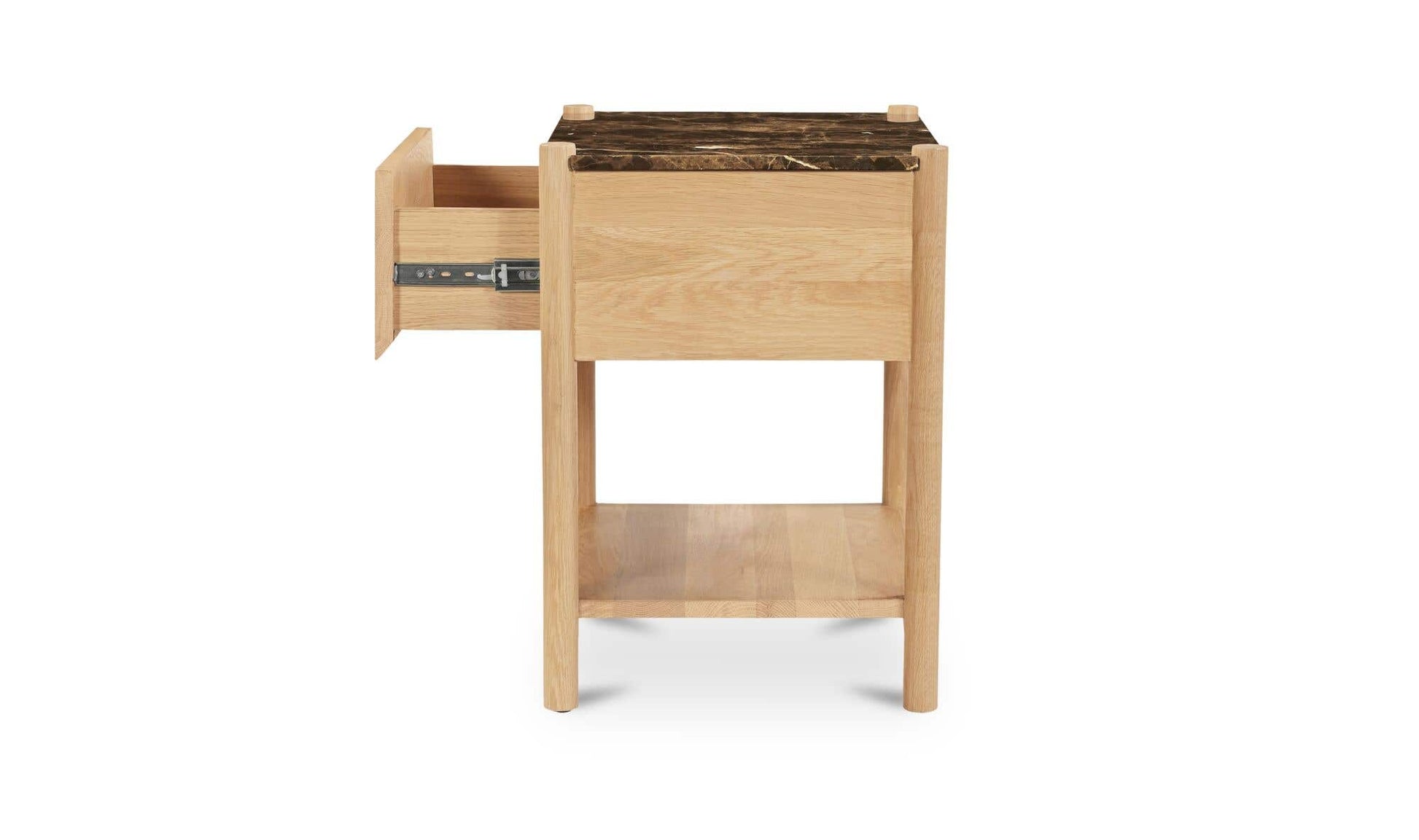 Elio Nightstand Dark Emperador Marble by Moe's Home Collection - view 12