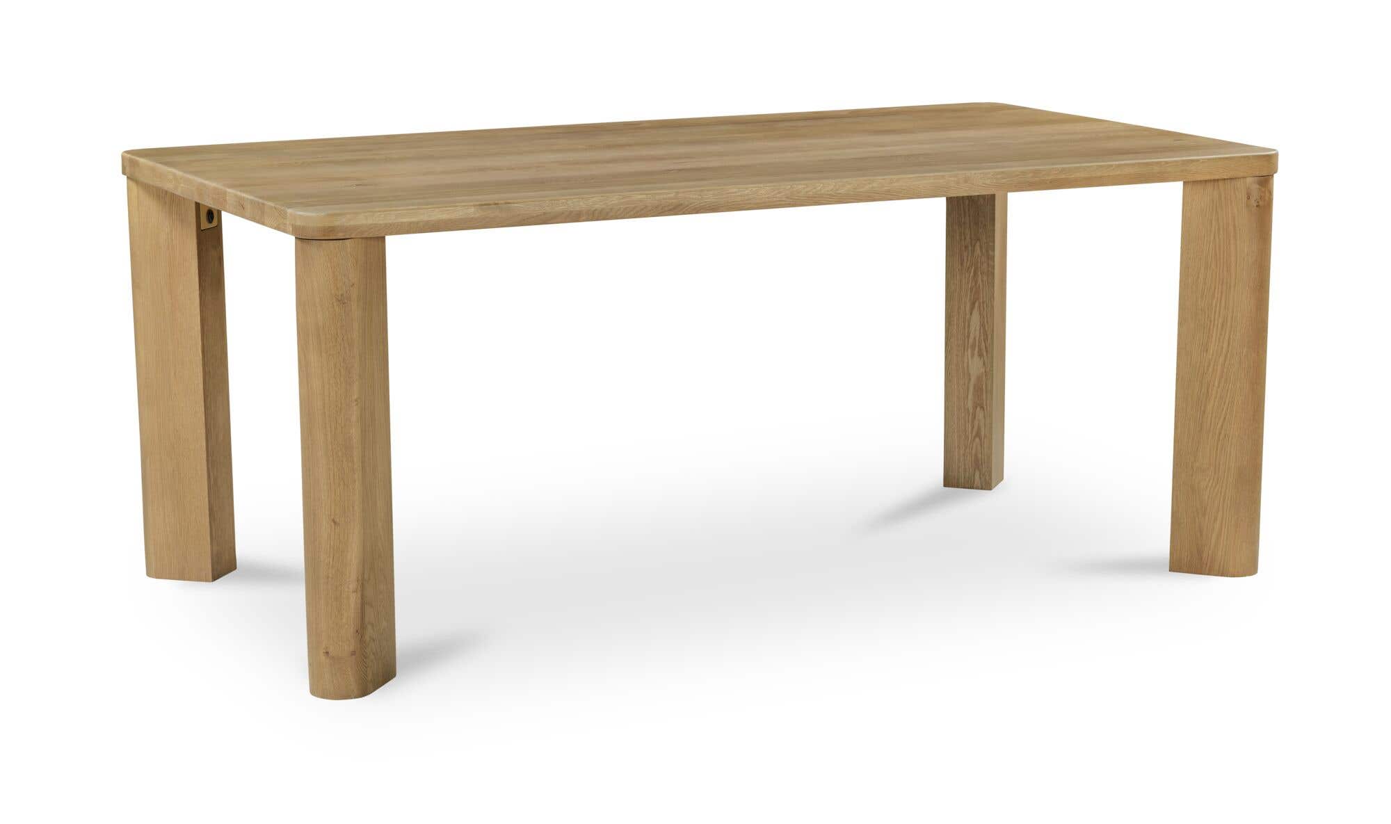 Segment Dining Table Wood Small Heritage Brown by Moe's Home Collection - view 8