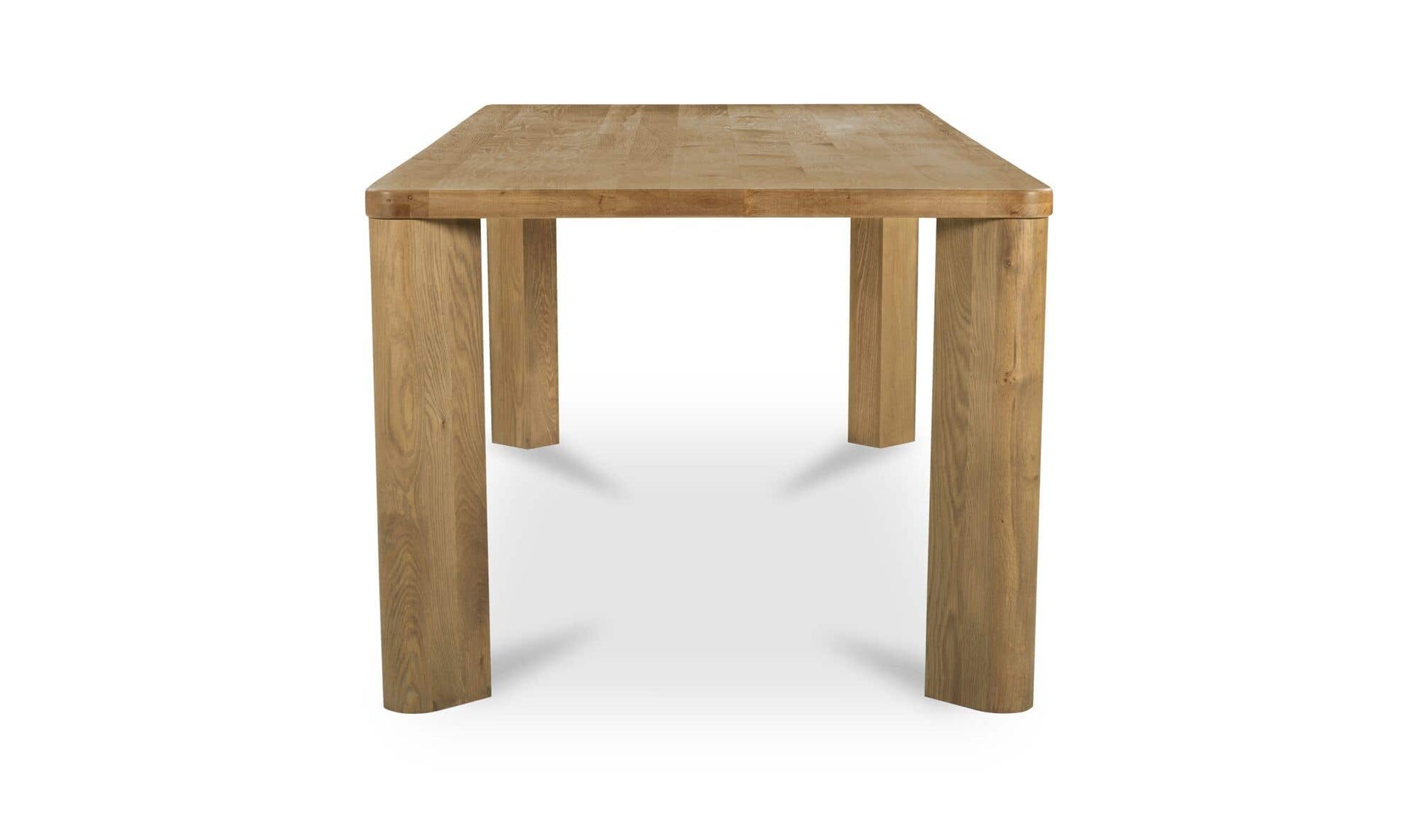 Segment Dining Table Wood Small Heritage Brown by Moe's Home Collection - view 9