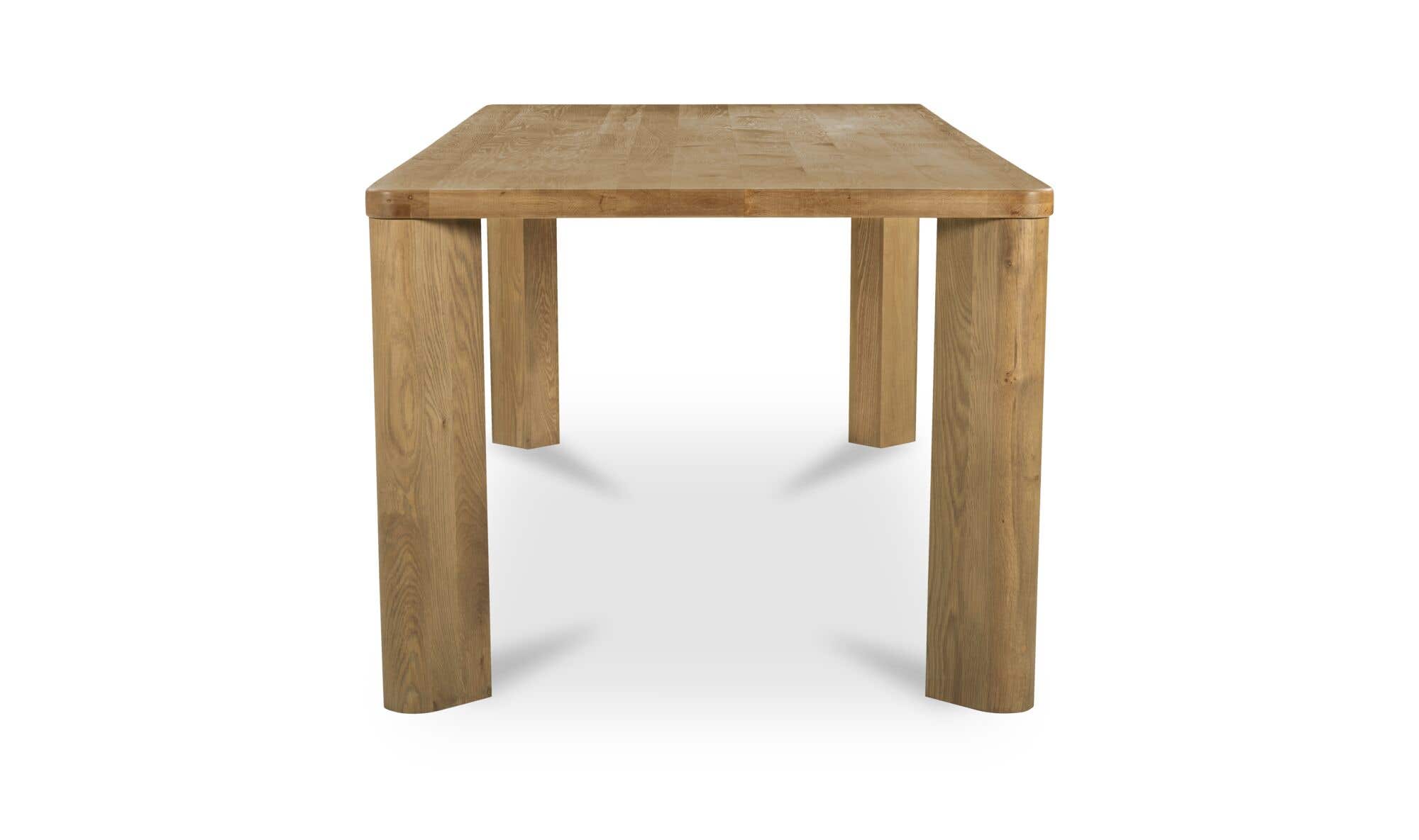 Segment Dining Table Wood Small Heritage Brown by Moe's Home Collection - view 9