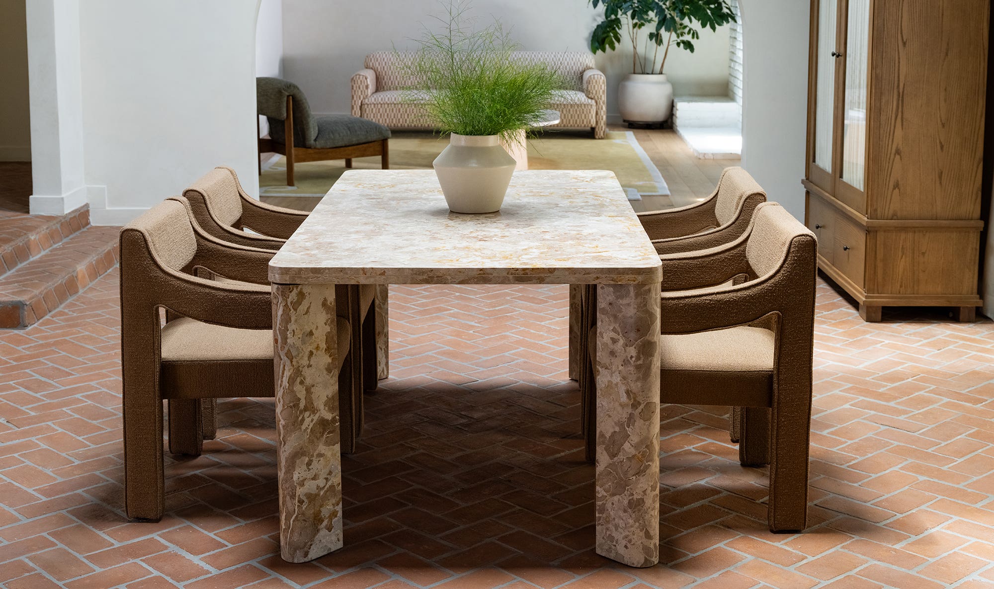 Segment Dining Table Panther Stone Beige by Moe's Home Collection - view 10