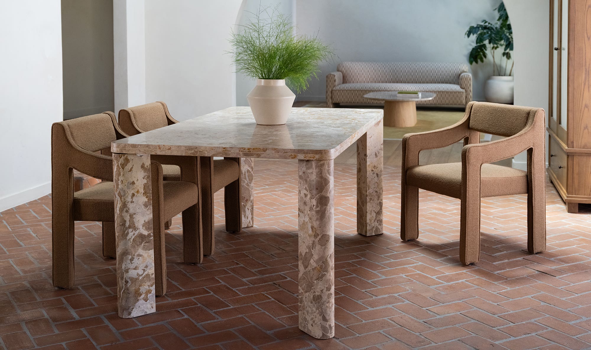 Segment Dining Table Panther Stone Beige by Moe's Home Collection - view 11
