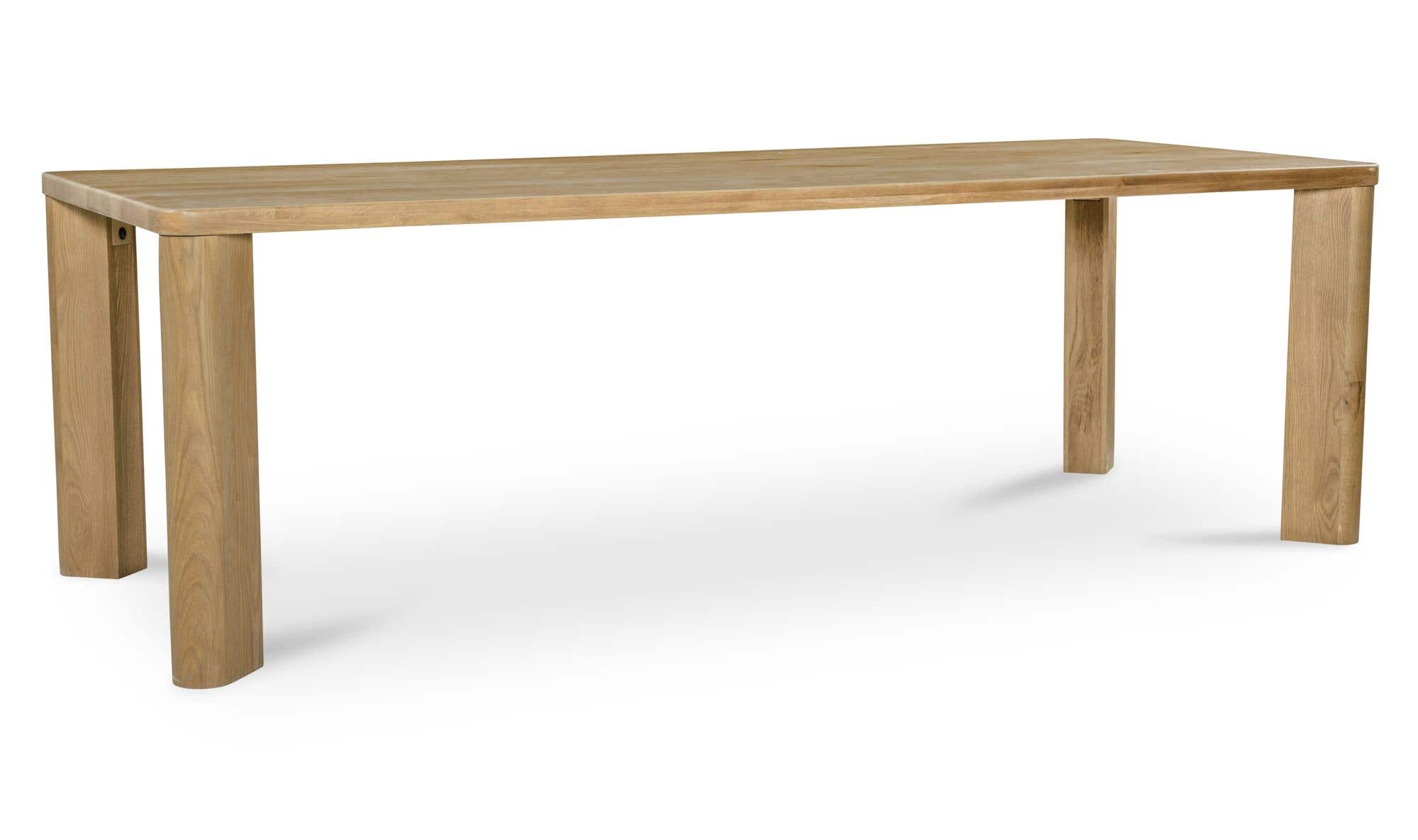 Segment Dining Table Wood Large Heritage Brown by Moe's Home Collection - view 8
