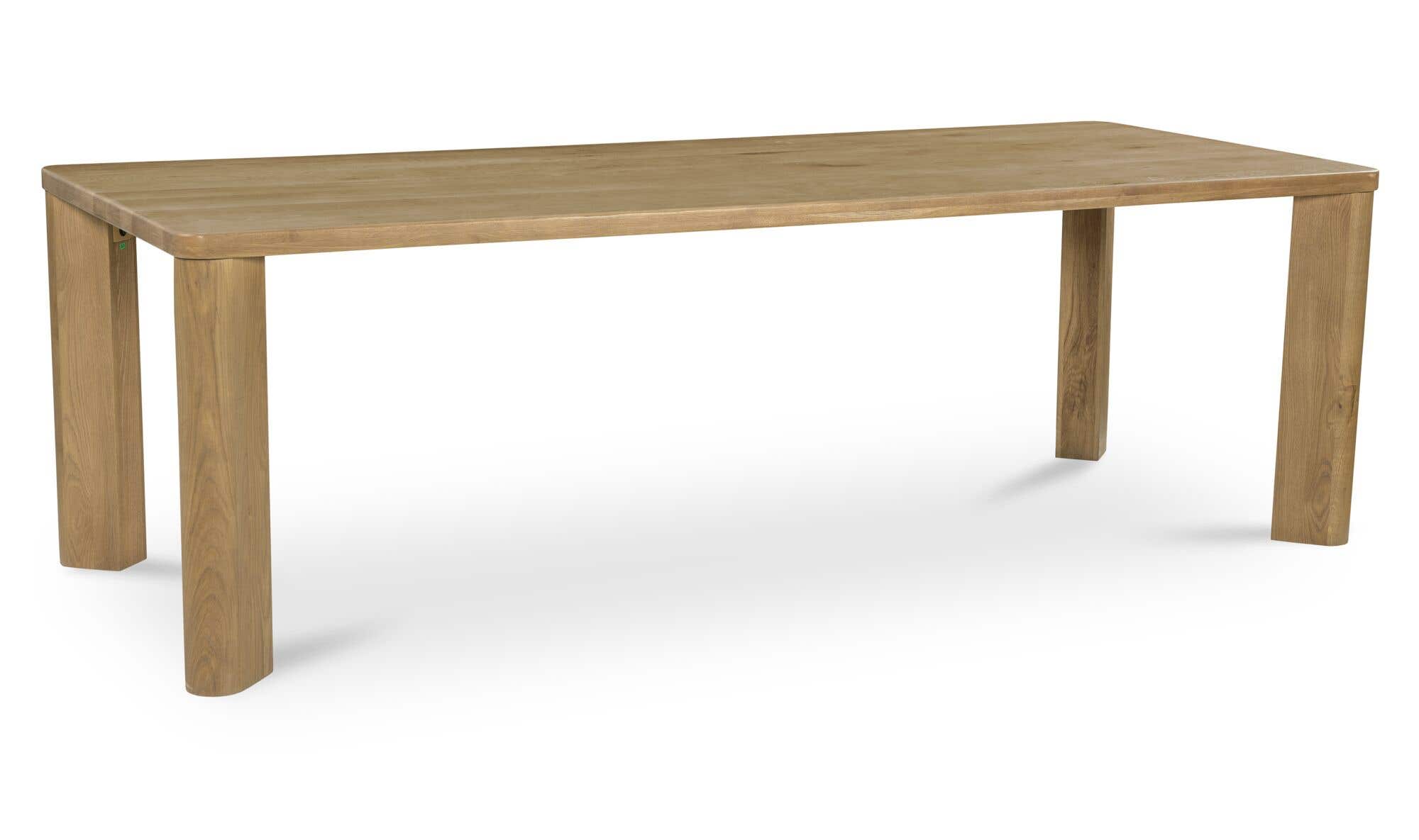Segment Dining Table Wood Large Heritage Brown by Moe's Home Collection - view 9