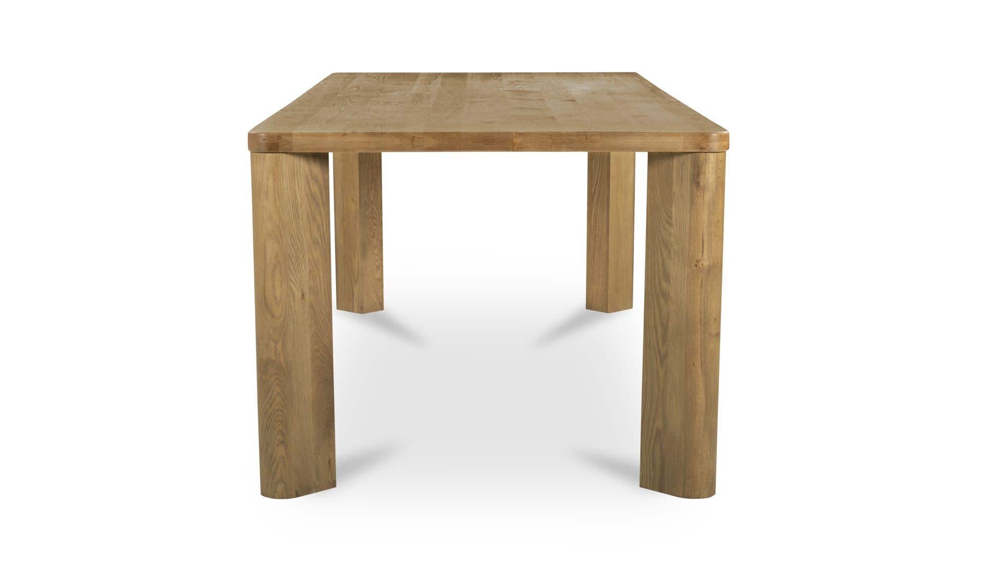Segment Dining Table Wood Large Heritage Brown by Moe's Home Collection - view 10