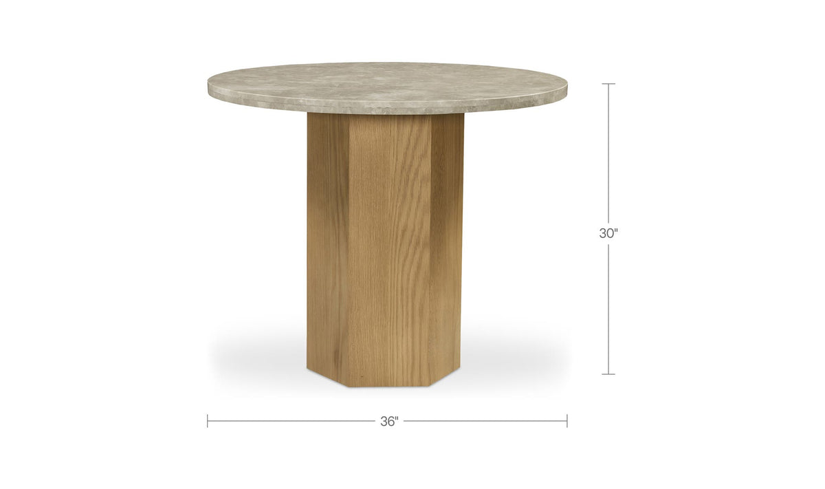 Brando Dining Table Small Silk Grey Marble by Moe's Home Collection - view 9