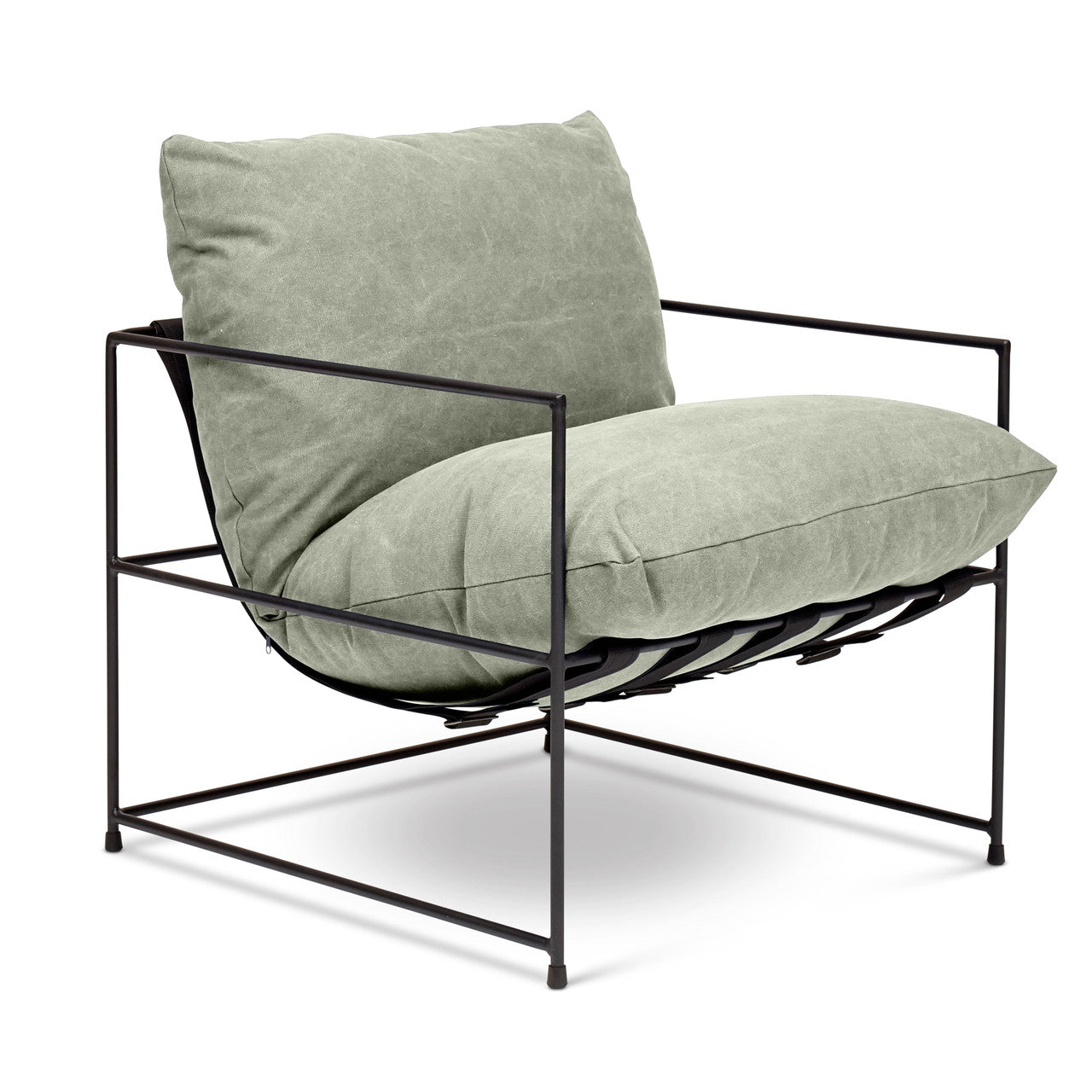 Metro - Trent Accent Chair - Washed Forest Upholstery