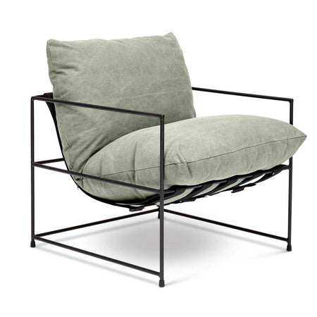 Metro Trent Accent Chair - Washed Forest Upholstery