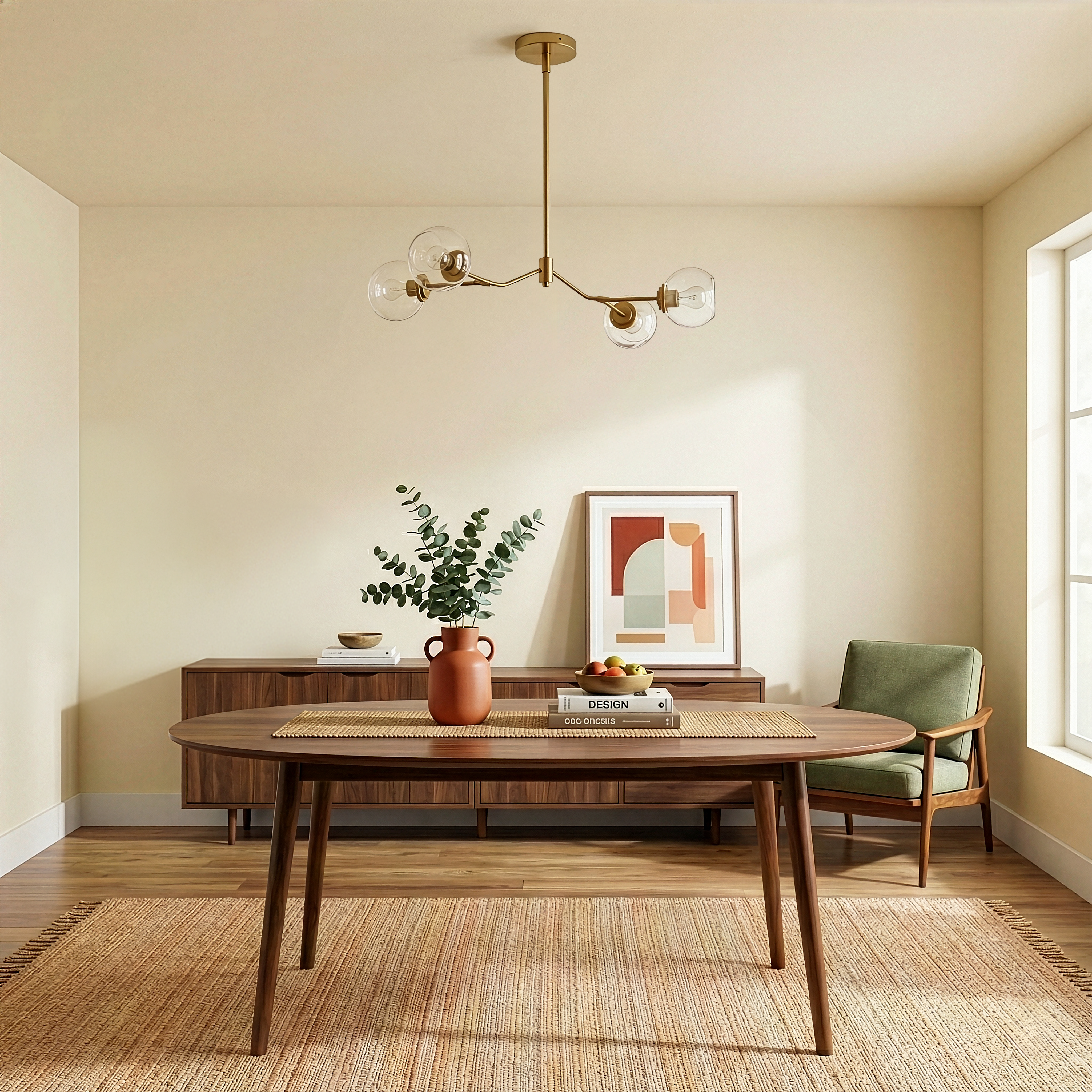 Jewel Chandelier | Linear Modern Farmhouse and Clear Glass