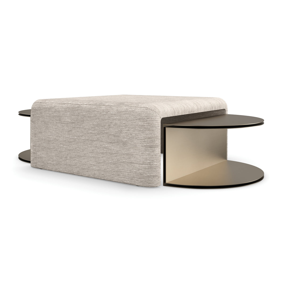 All Together Champagne Gold Coffee Table 32" by Caracole - view 8