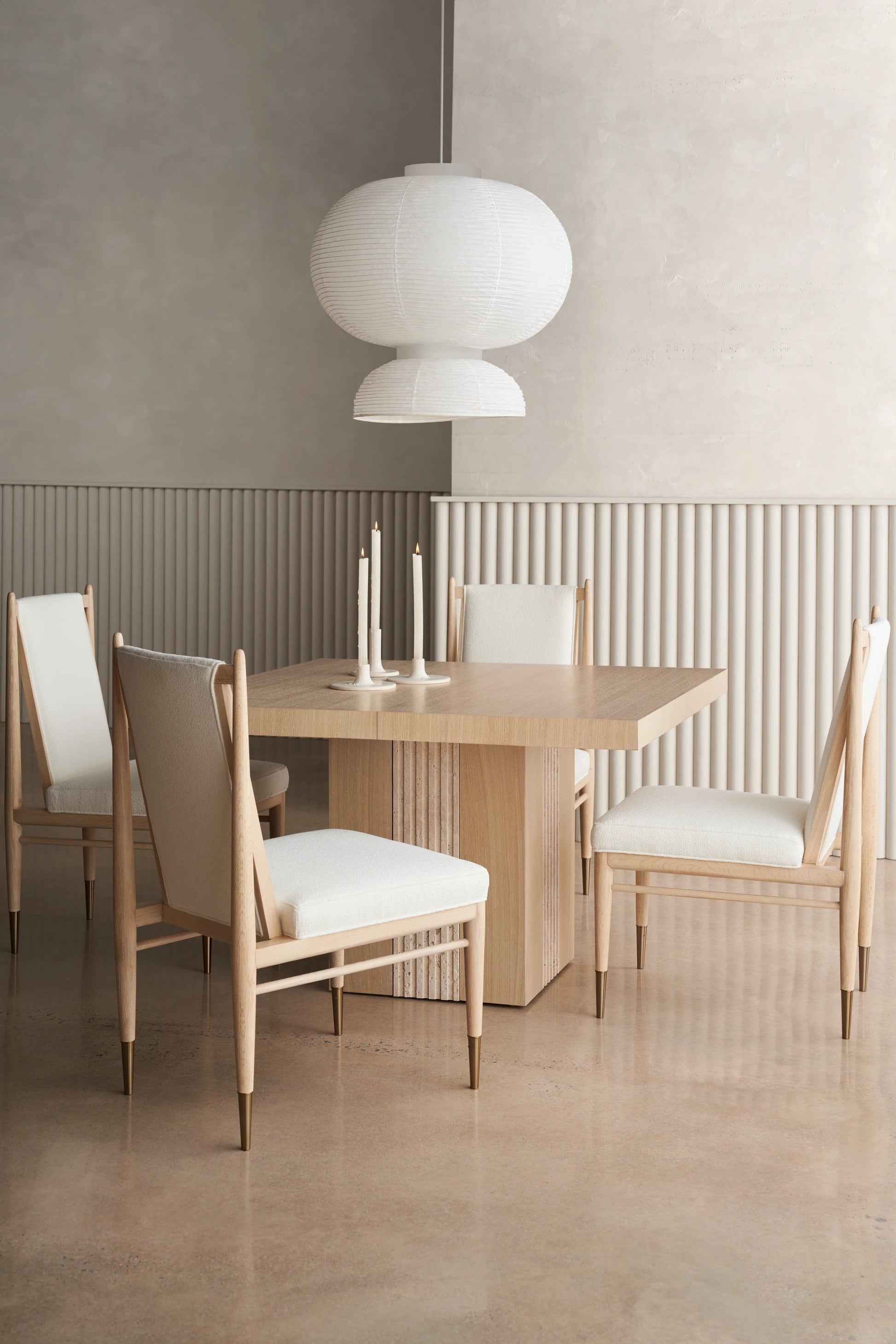 Unity Light Dining Table Sun Drenched Oak 48" by Caracole - view 3